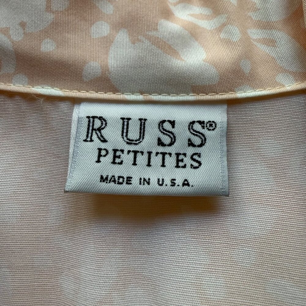 Vintage Blouse Lot (4) - Alfred Dunner & Russ Size XL Floral Button-Up Shirt - Picture 10 of 16